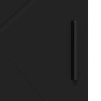 Badrumsskåp med hylla Svart 60 x 35 x 80 cm