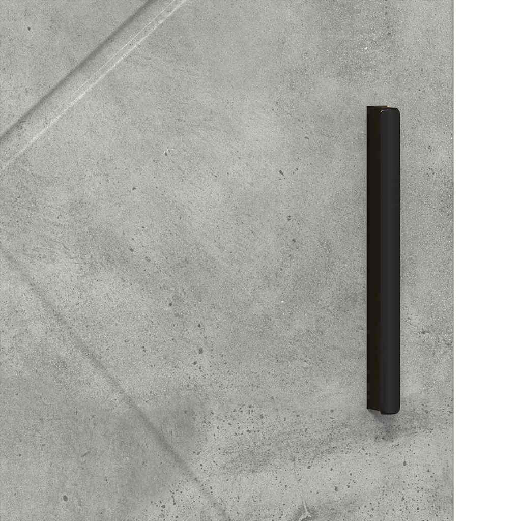 Badrumsskåp med hylla Betonggrå 60 x 35 x 80 cm