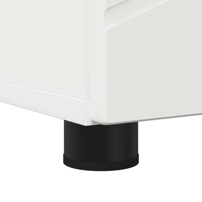 Badrumsskåp med dörr Vit 30 x 35 x 192 cm