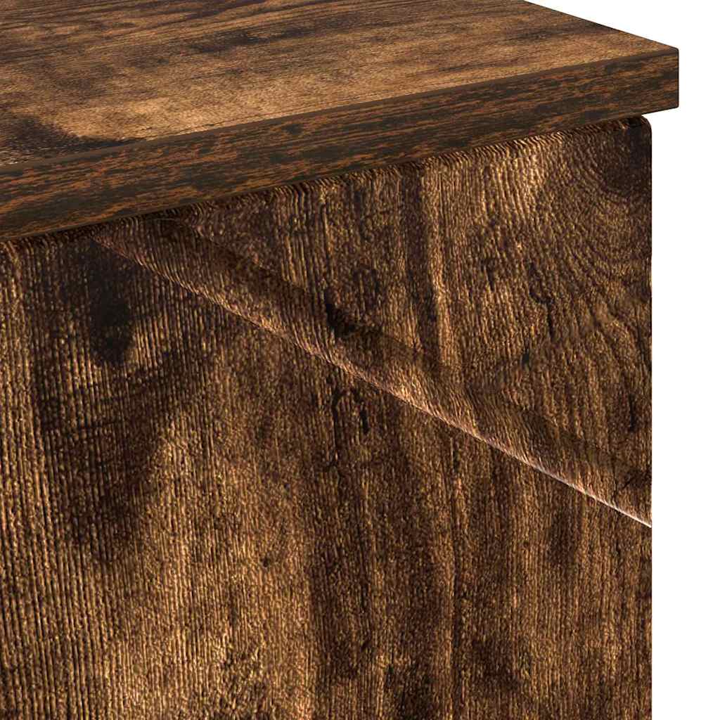 Badrumsskåp Rökfärgad Ek 30 x 35 x 192 cm