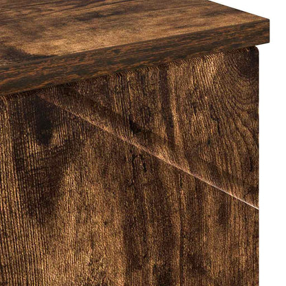 Badrumsskåp Rökfärgad Ek 30 x 35 x 192 cm