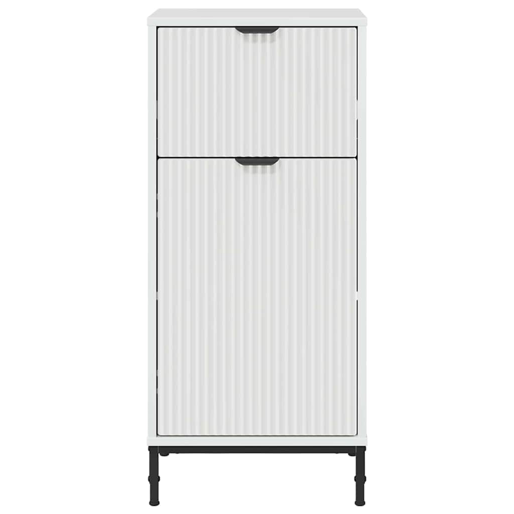 Badrumsskåp med låda Vit 39,5 x 36 x 88 cm