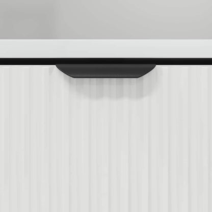 Badrumsskåp med låda Högglans Vit 31,5 x 33 x 190 cm