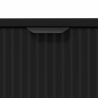 Badrumsunderskåp med handfat med lagring Svart 60,5 x 33,5 x 61 cm