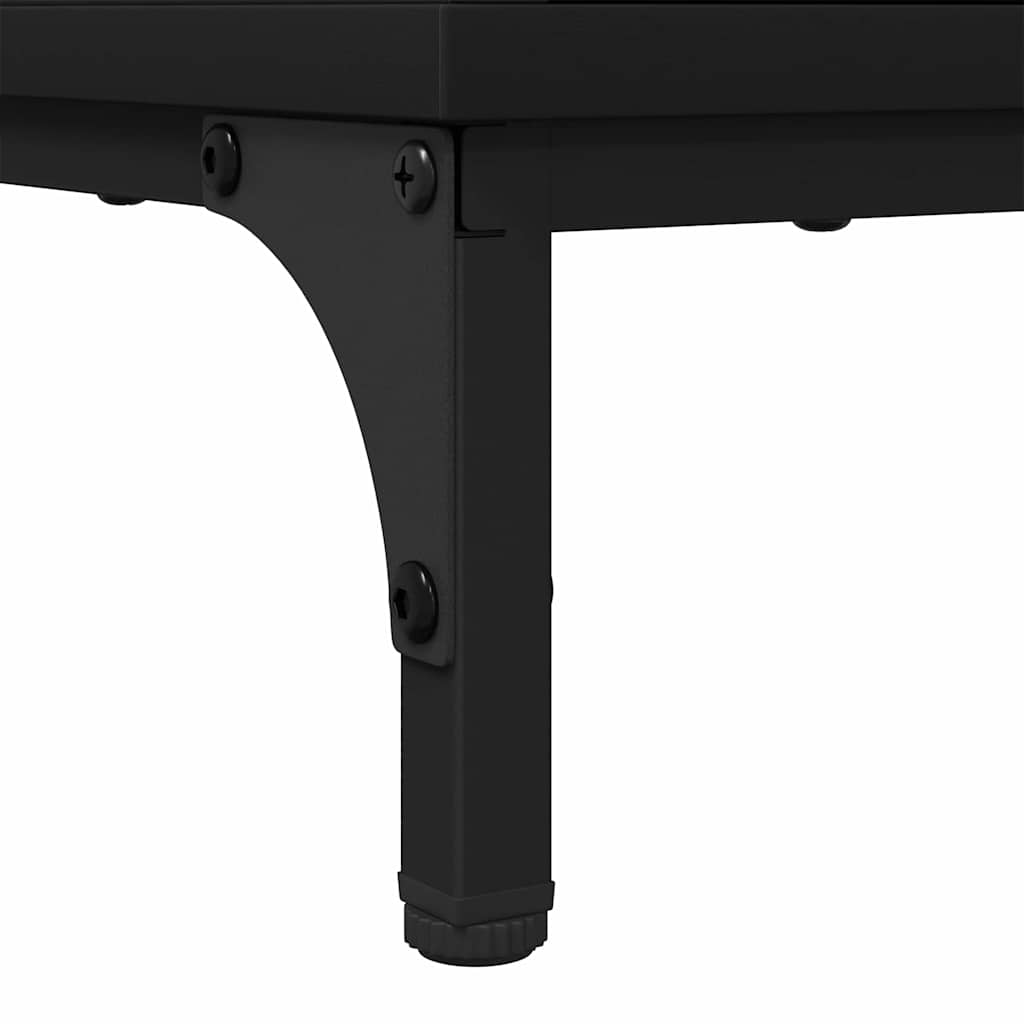 Badrumsunderskåp med handfat med lagring Svart 60,5 x 33,5 x 61 cm