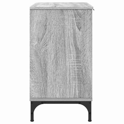 Badrumsunderskåp med handfat med dörr Sonoma Grå 60,5 x 33,5 x 61 cm