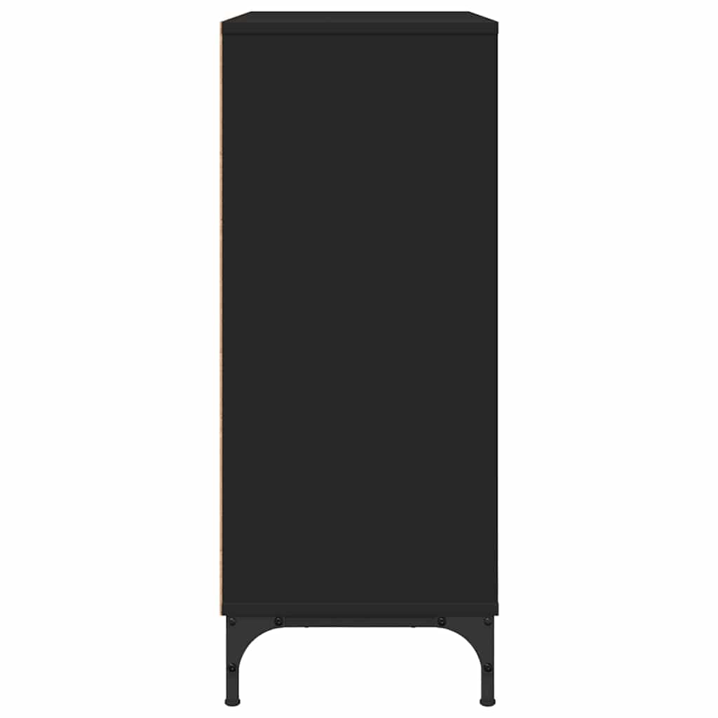 Skänk Svart med låda 79,5 x 33 x 82 cm