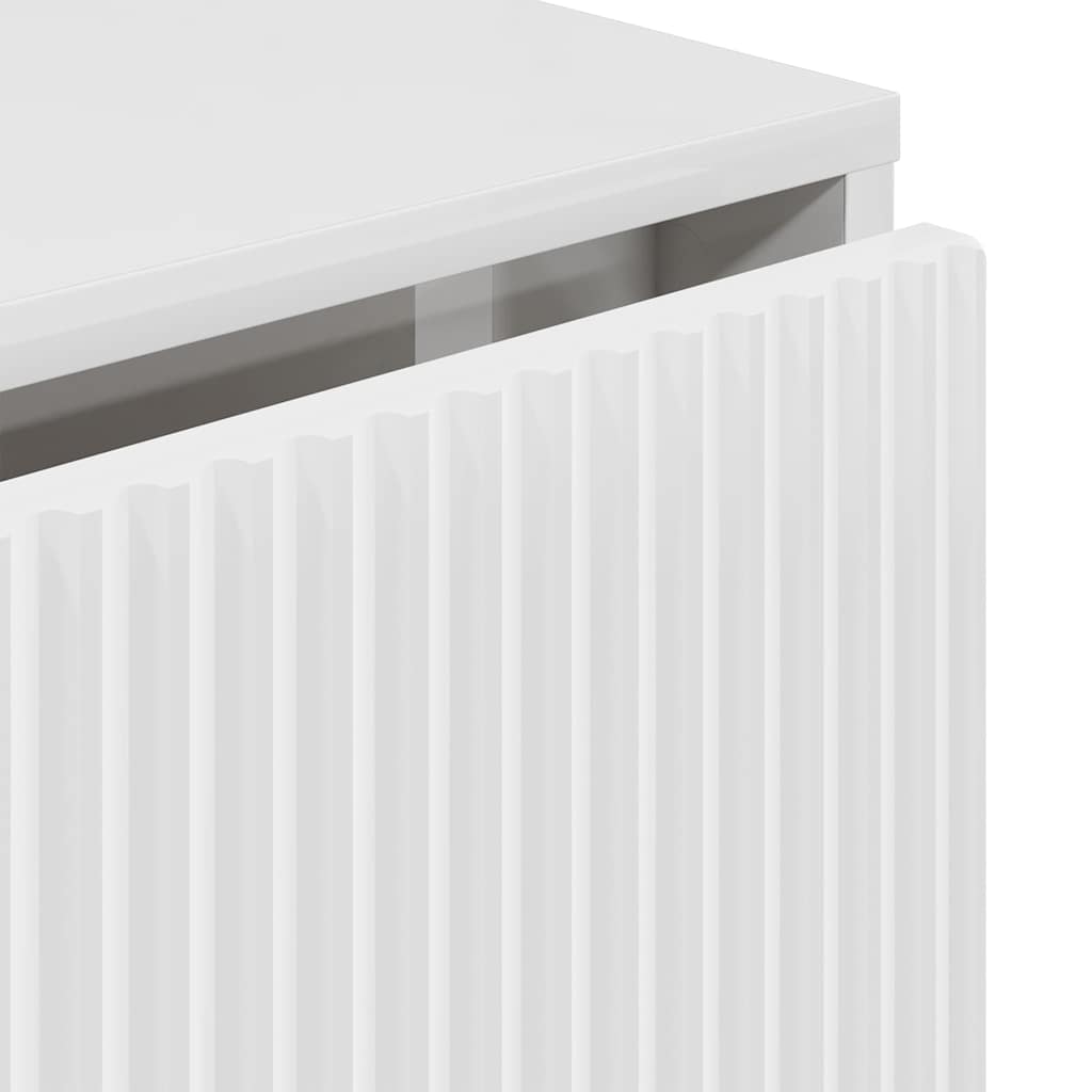 Skänk Högglans Vit 79,5 x 33 x 82 cm