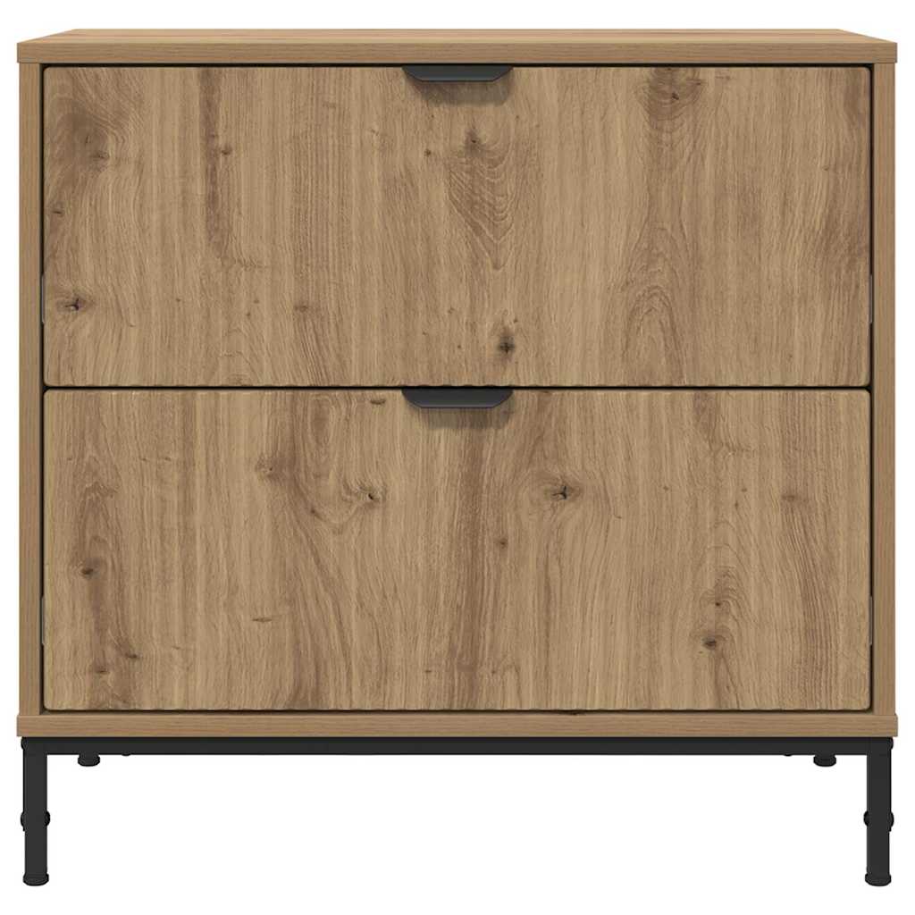 Sängbord Nattduksbord Artisan Ek med låda 63.5 x 36 x 61 cm