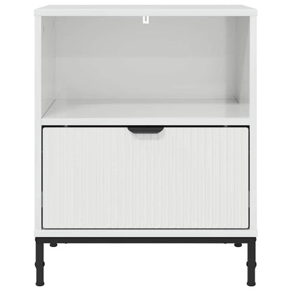 Sängbord 2 pcs Vit högglans 49 x 36 x 61 cm Konstruerat trä