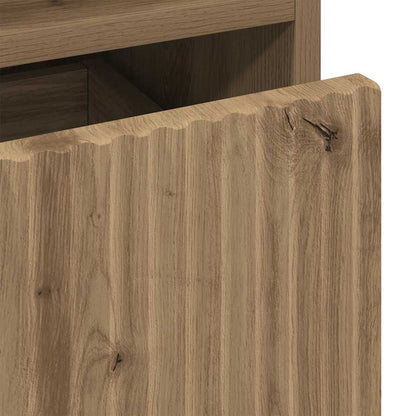 Sängbord 2 pcs artisan ek 49 x 36 x 61 cm Konstruerat trä