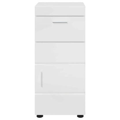 Badrumsskåp med lagring TULUM Högglans Vit 37 x 31.5 x 82 cm