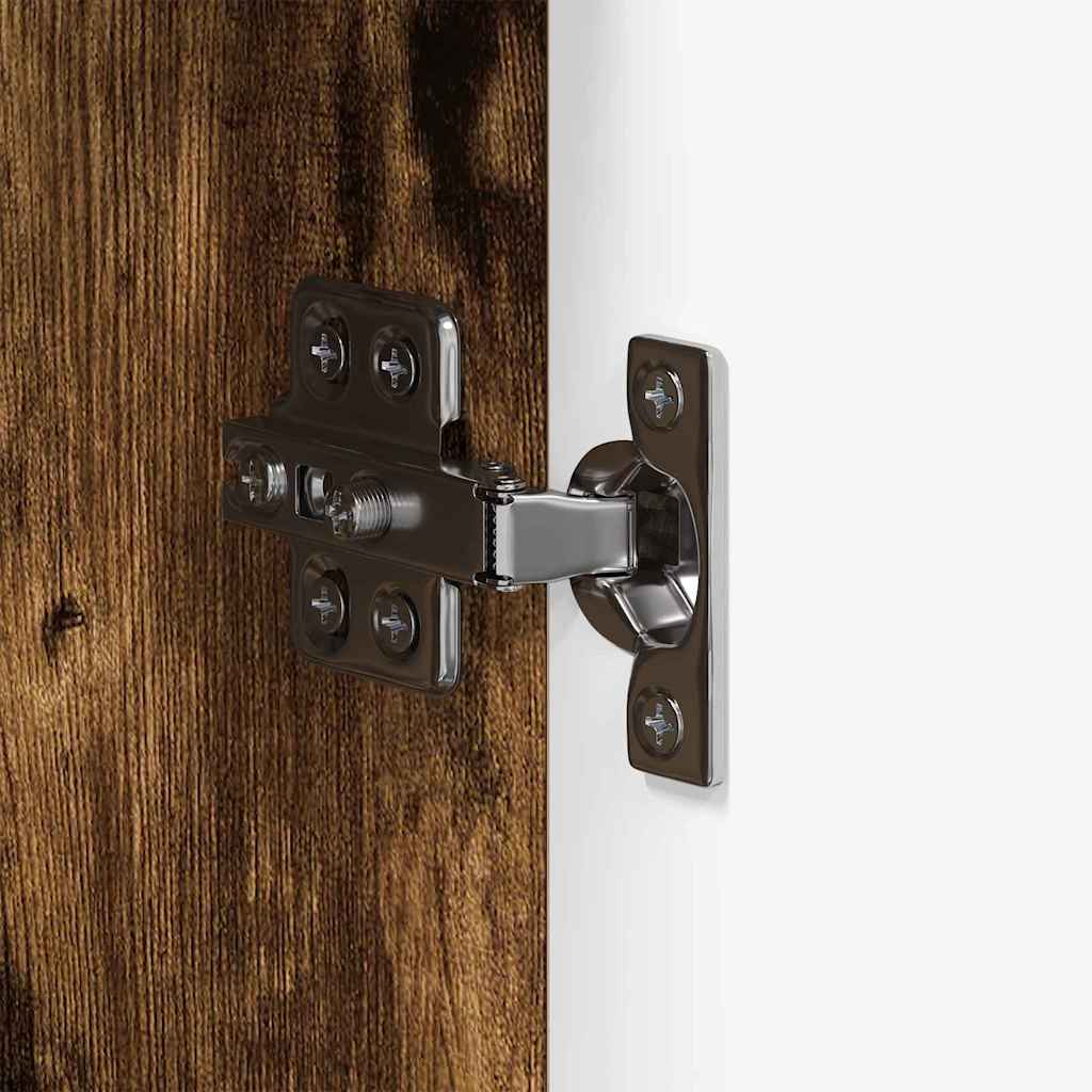 Badrumsskåp med lagring TULUM Rökfärgad Ek 37 x 31.5 x 203 cm