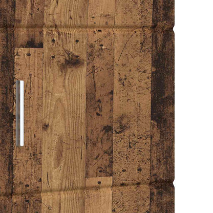 Badrumsskåp med lagring TULUM Gammalt Trä 37 x 31.5 x 203 cm