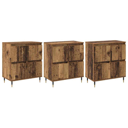 Skåp Trä 3 pcs Gammalt Trä 180 x 35 x 70 cm