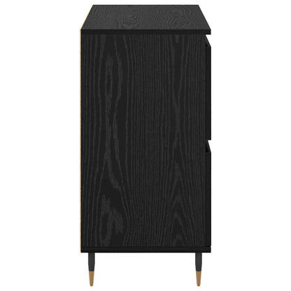 Skåp Svart 3 pcs Svart Ek 180 x 35 x 70 cm