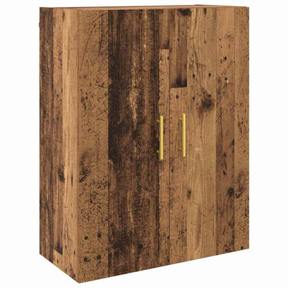 Väggmonterade Skåp 2 pcs Gammalt trä 69.5 x 34 x 90 cm