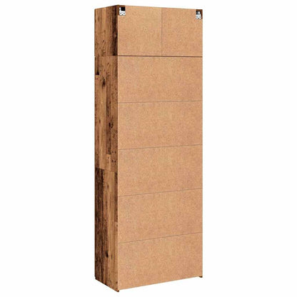 Skåp Åldrat Trä 80 x 42.5 x 225 cm