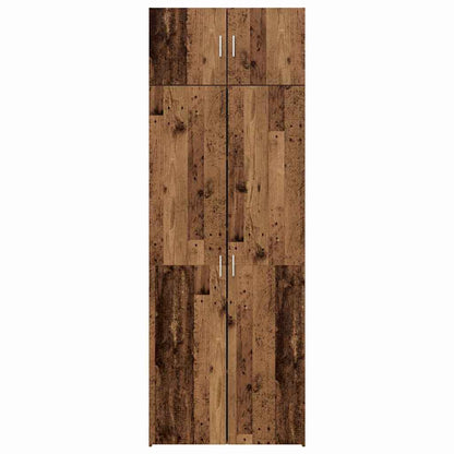 Skåp Åldrat Trä 80 x 42.5 x 225 cm