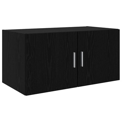 Skåp Svart Ek 80 x 41 x 225 cm