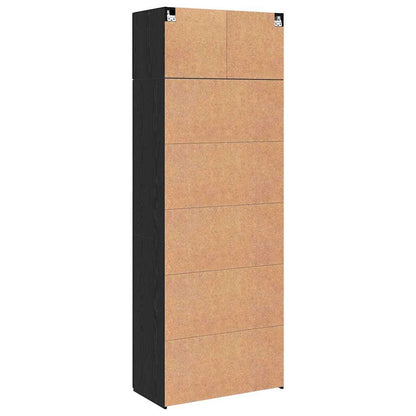 Skåp Svart Ek 80 x 41 x 225 cm