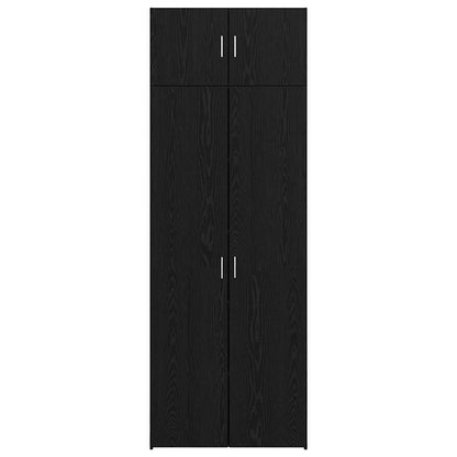 Skåp Svart Ek 80 x 41 x 225 cm