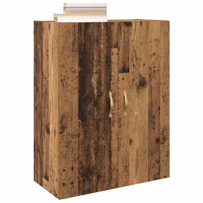 Väggmonterade Skåp 2 pcs Gammalt trä 69.5 x 34 x 90 cm