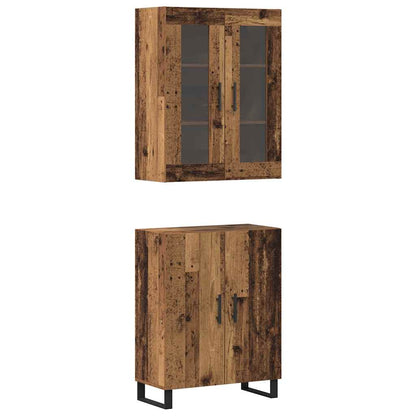 Skåp Väggmonterad Gammalt trä 69.5 x 34 x 90 cm Konstruerat trä