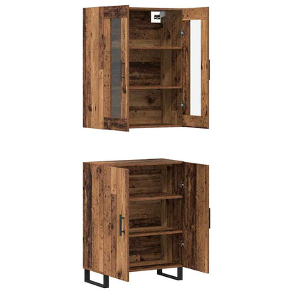Skåp Väggmonterad Gammalt trä 69.5 x 34 x 90 cm Konstruerat trä