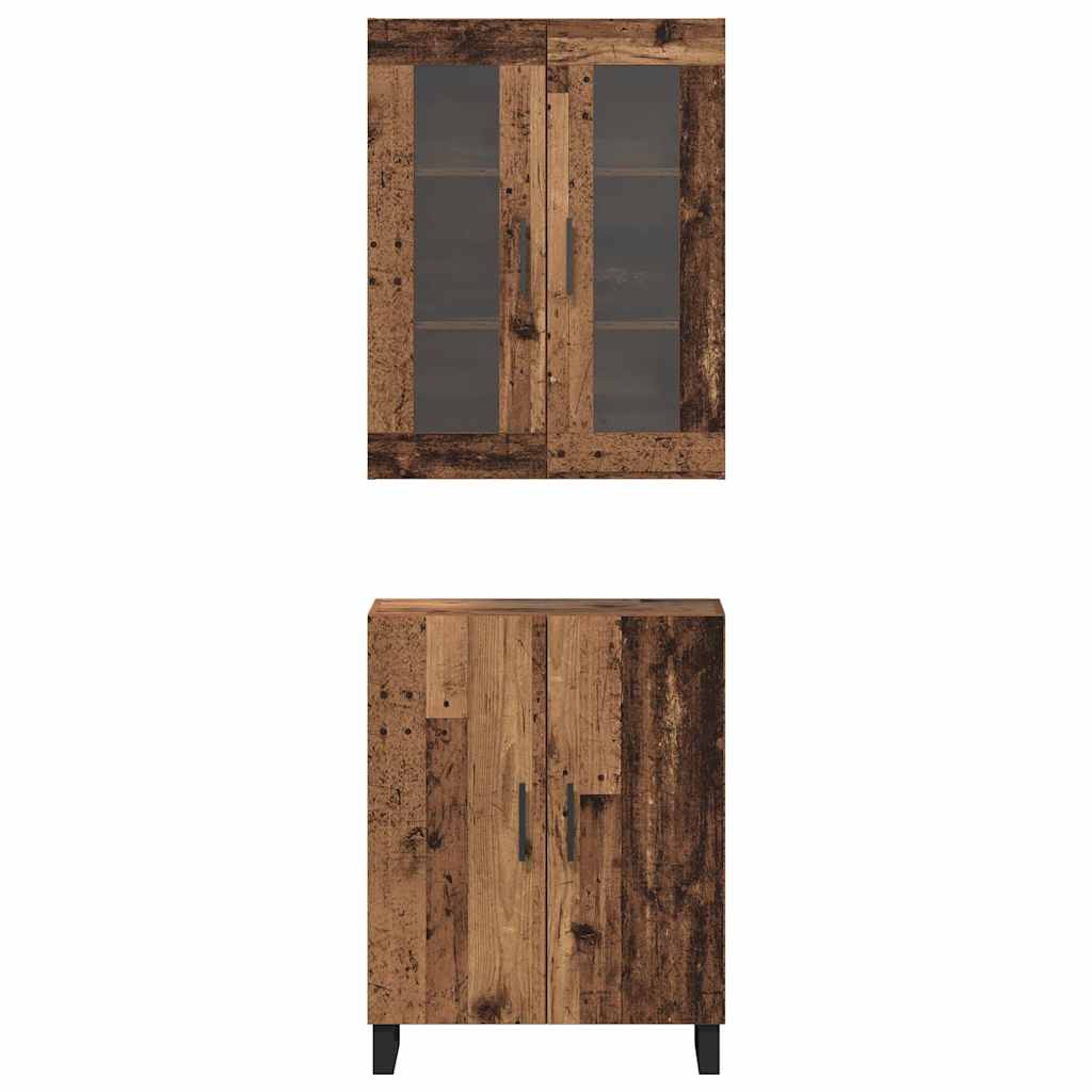 Skåp Väggmonterad Gammalt trä 69.5 x 34 x 90 cm Konstruerat trä