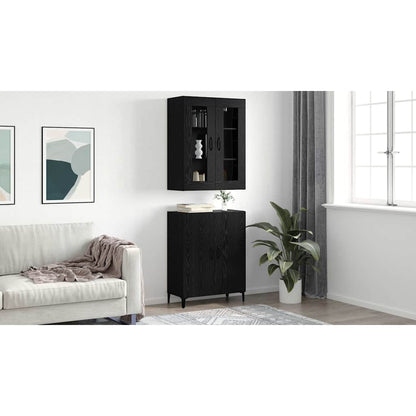 Skåp Svart ek 69.5 x 34 x 90 cm Konstruerat trä