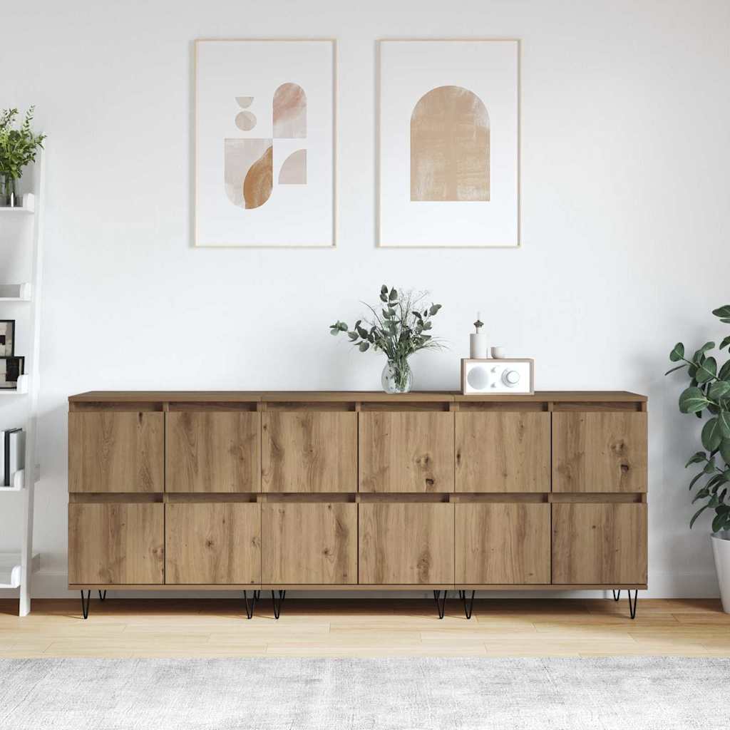 Skåp Artisan Ek 3 pcs 180 x 35 x 70 cm
