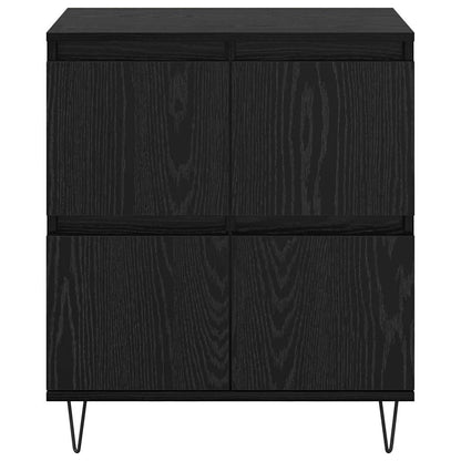 Skåp Svart 3 pcs Svart Ek 180 x 35 x 70 cm