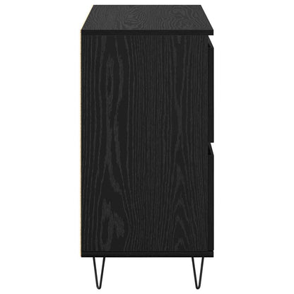 Skåp Svart 3 pcs Svart Ek 180 x 35 x 70 cm