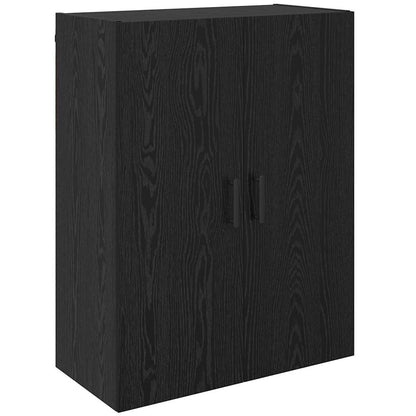 Väggskåp Svart Ek 2 pcs 69.5 x 34 x 90 cm