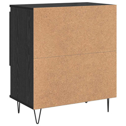 Skåp Svart Ek 2 pcs 120 x 35 x 70 cm