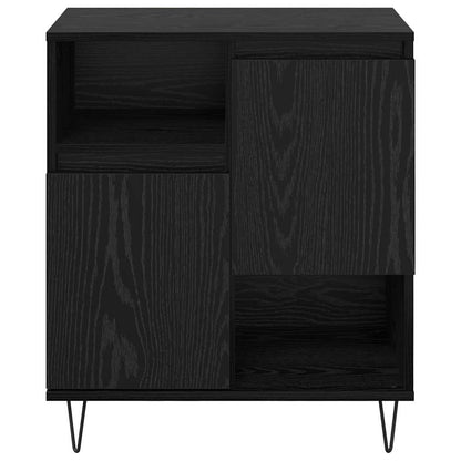 Skåp Svart Ek 2 pcs 120 x 35 x 70 cm