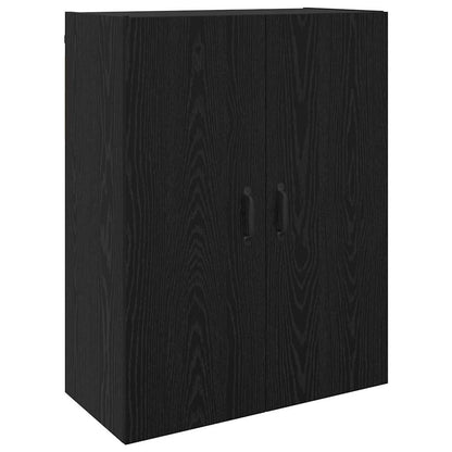 Väggskåp Svart Ek 2 pcs 69.5 x 34 x 90 cm