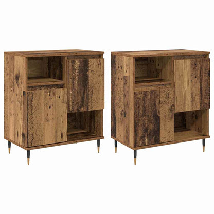 Skåp Trä 2 pcs Gammalt Trä 120 x 35 x 70 cm