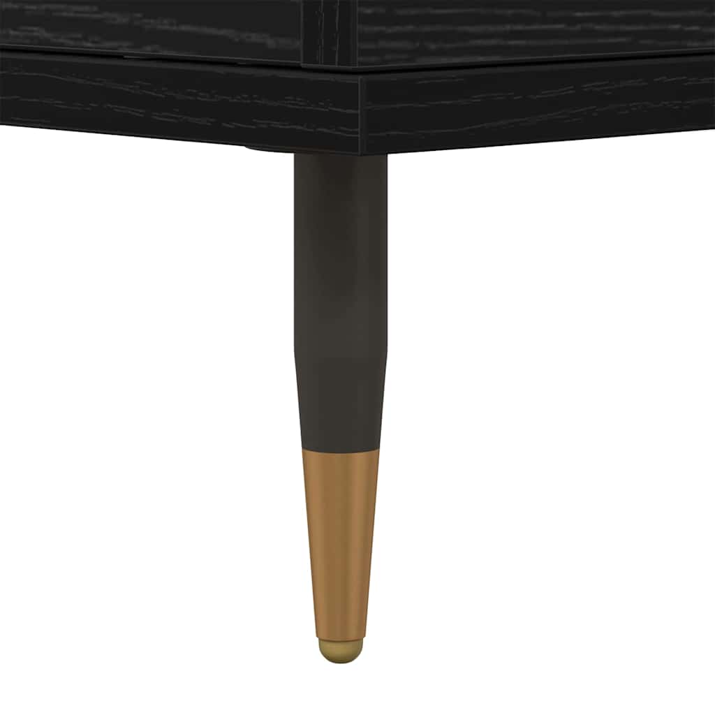 Skåp Svart 2 pcs Svart Ek 120 x 35 x 70 cm