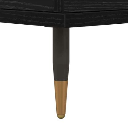 Skåp Svart 2 pcs Svart Ek 120 x 35 x 70 cm