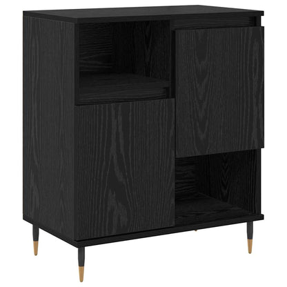 Skåp Svart 2 pcs Svart Ek 120 x 35 x 70 cm