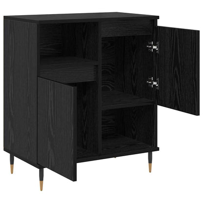 Skåp Svart 2 pcs Svart Ek 120 x 35 x 70 cm