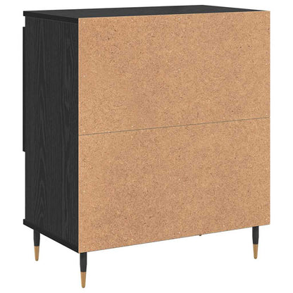 Skåp Svart 2 pcs Svart Ek 120 x 35 x 70 cm