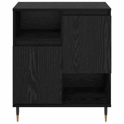 Skåp Svart 2 pcs Svart Ek 120 x 35 x 70 cm