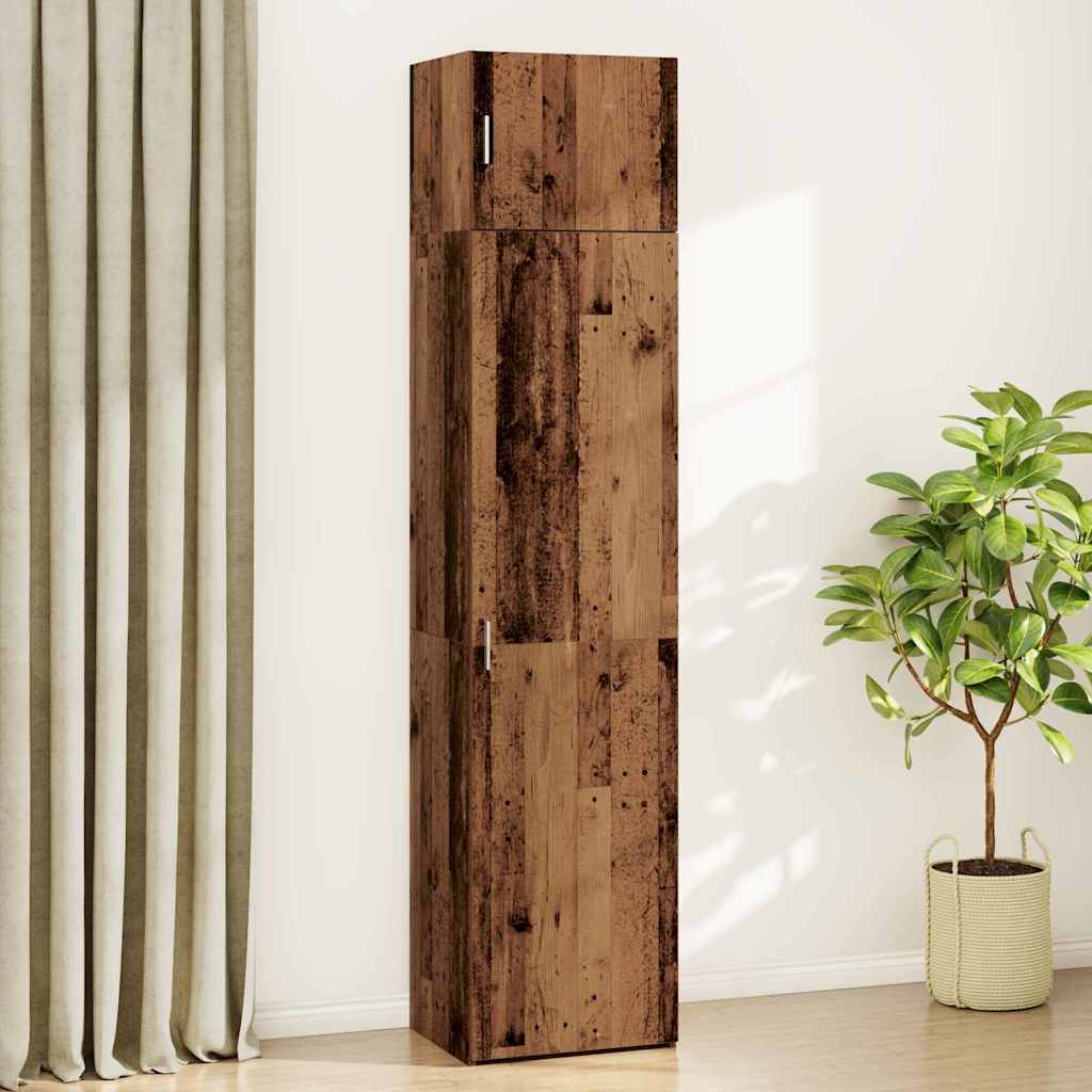 Skåp Åldrat Trä 50 x 41 x 225 cm