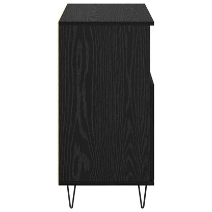 Skåp Svart 3 pcs Svart Ek 180 x 35 x 70 cm