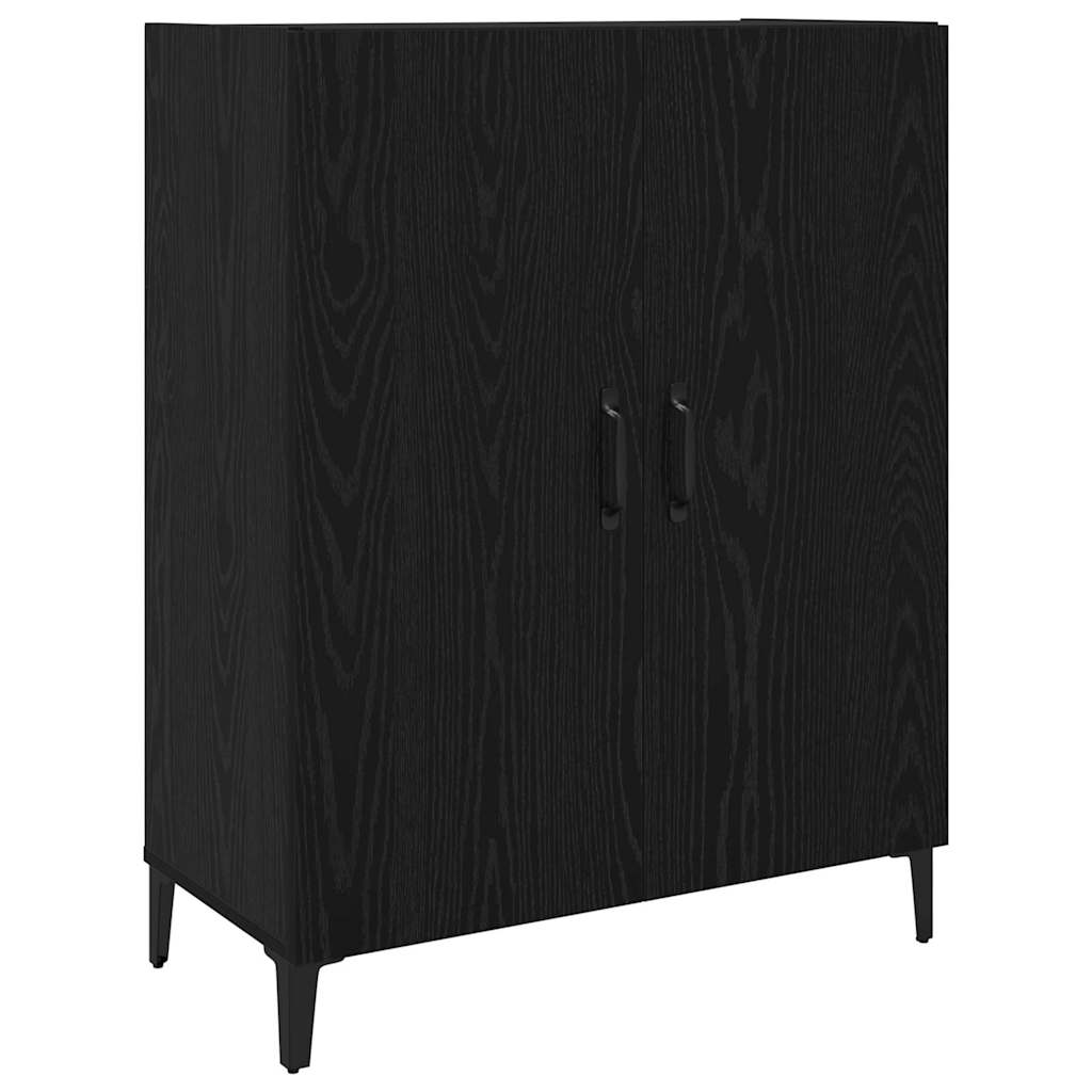 Skåp Svart Ek 69.5 x 34 x 180 cm