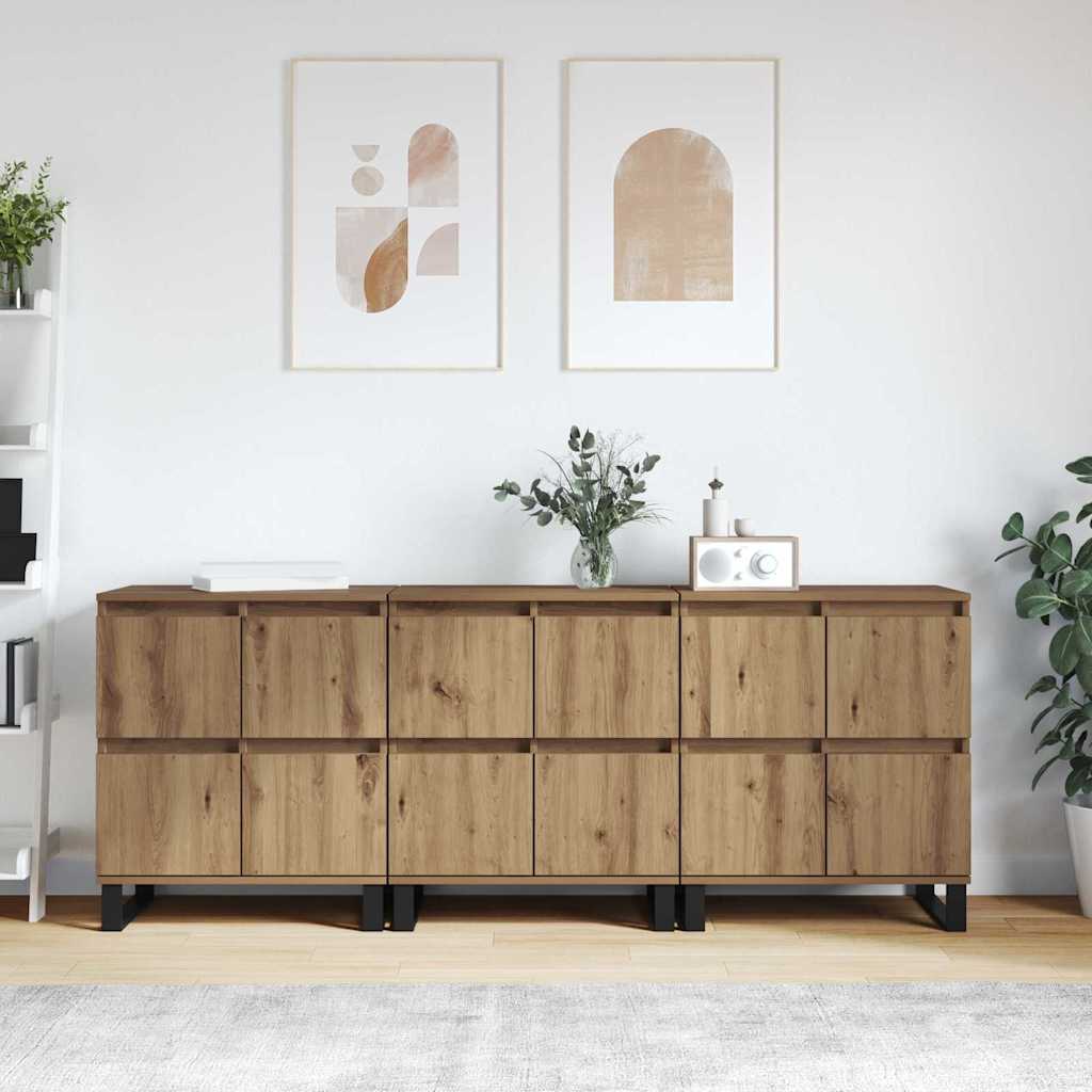 Skåp Artisan Ek 3 pcs 180 x 35 x 70 cm