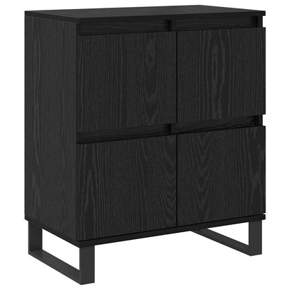 Skåp Svart Ek 3 pcs 180 x 35 x 70 cm